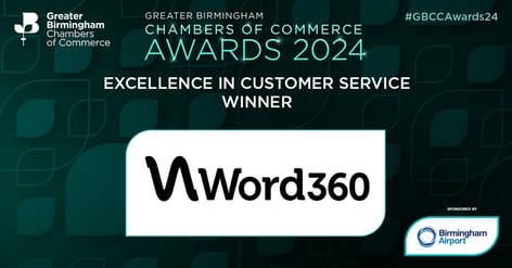Chambers of commerce awards 2024 - Excellence in customer service winner