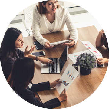 Government employees discussing Word360 service statistics as a Crown Commercial Services supplier Government employees discussing Word360 service statistics as a Crown Commercial Services supplier
