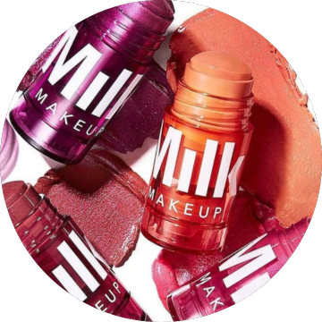 Milk makeup product packaging