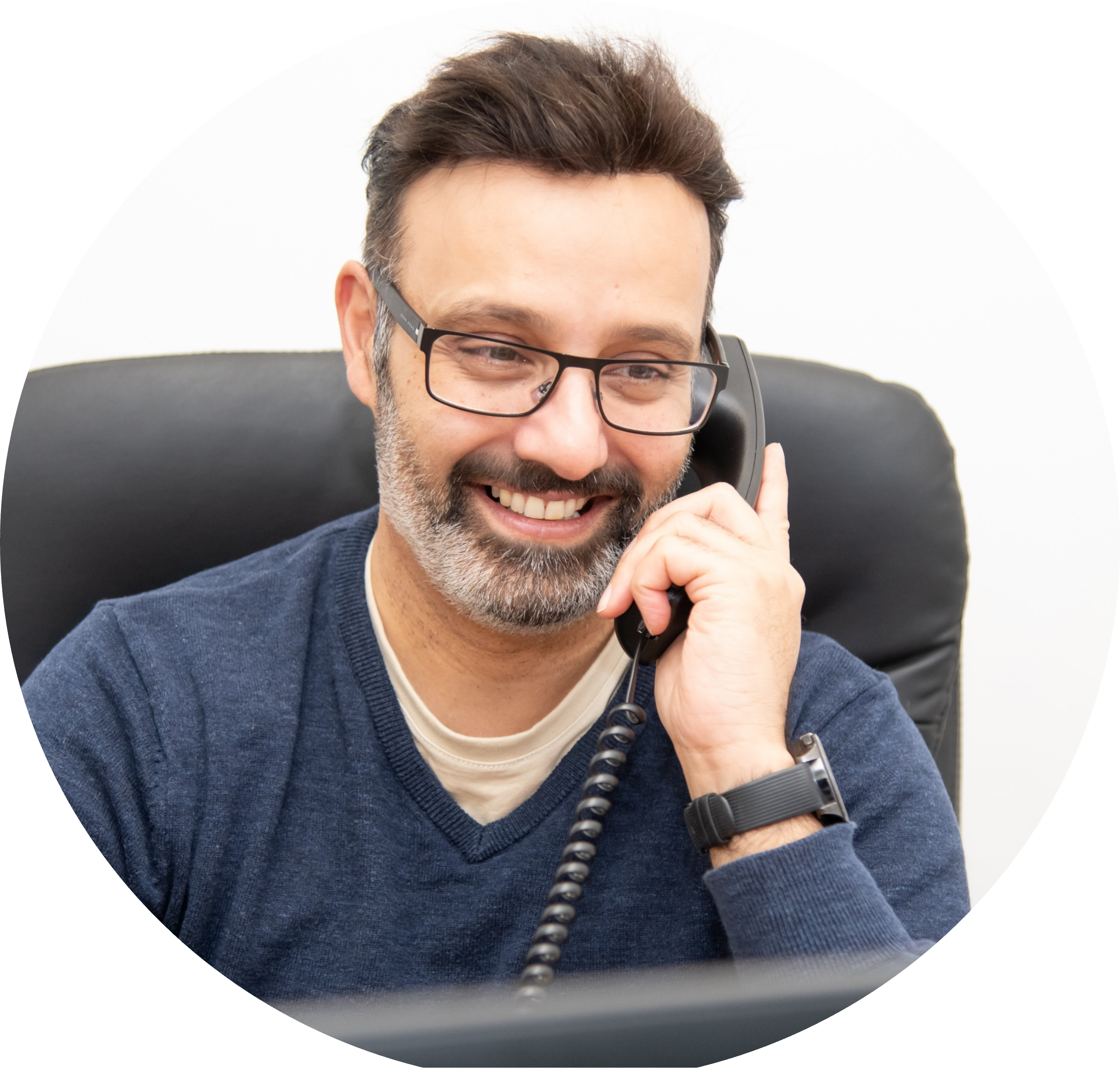 Client on a call with team Word360 and is happy with the service he is receiving Client on a call with team Word360 and is happy with the service he is receiving